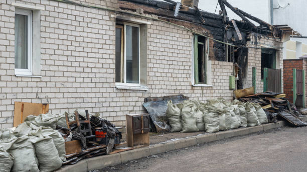 Professional Fire Damage Removal technician working in Chandler, TX